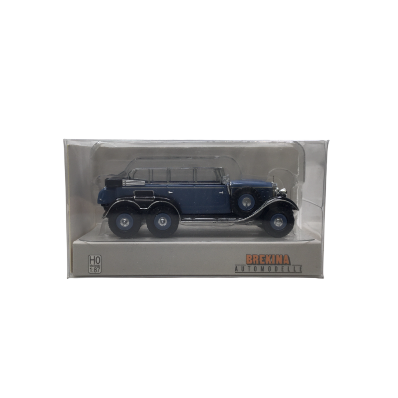 Mercedes Benz, G4 cabriolet, bleu, noir, 1938 - BREKINA 21082 - HO 1/87