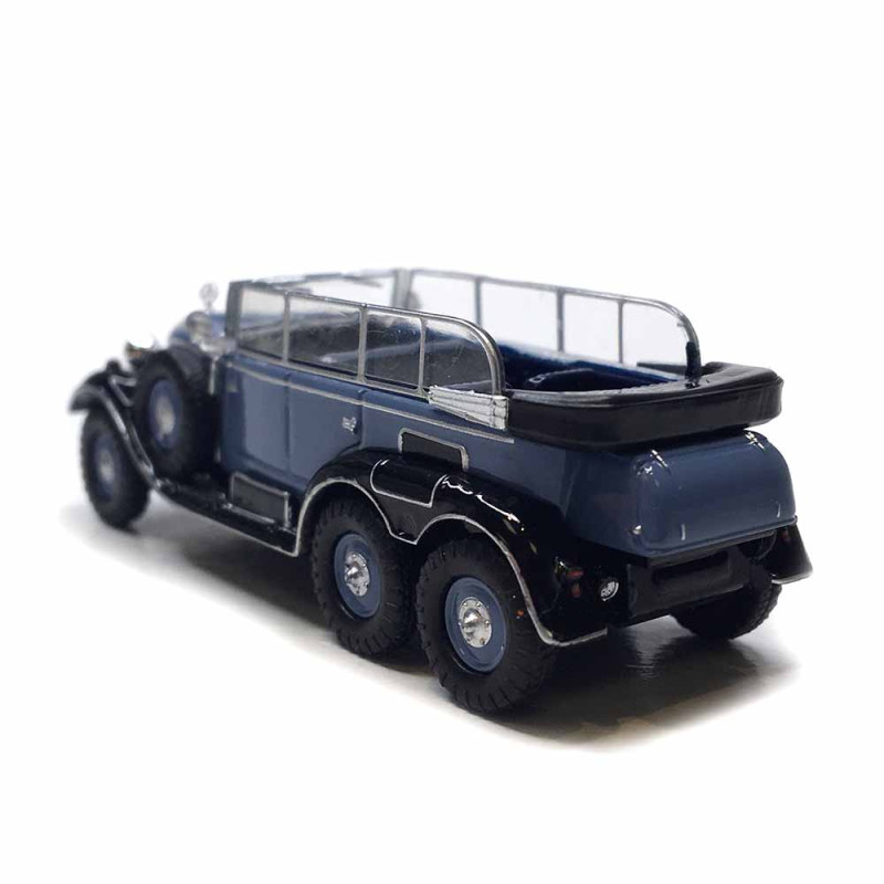 Mercedes Benz, G4 cabriolet, bleu, noir, 1938 - BREKINA 21082 - HO 1/87