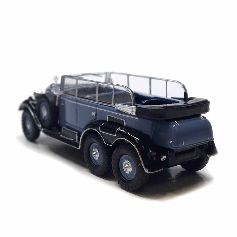 Mercedes Benz, G4 cabriolet, bleu, noir, 1938 - BREKINA 21082 - HO 1/87