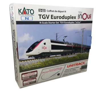 Coffret de départ, TGV Euroduplex, INOUI SNCF, Unitrack - KATO 10-022 - N 1/160