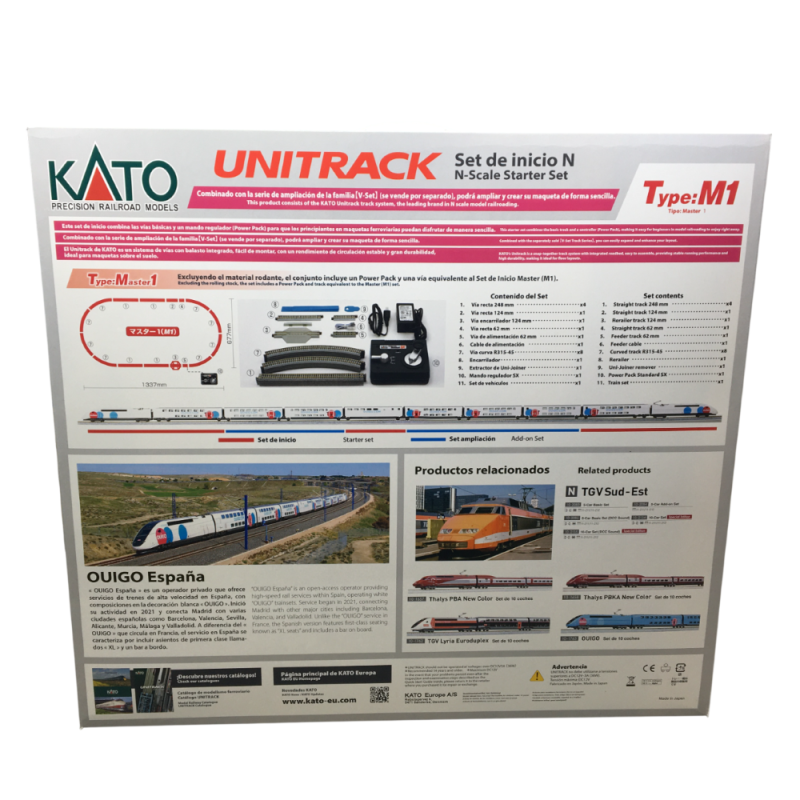 Coffret de départ, OUIGO Espagne, SNCF, Unitrack - KATO 10-012 - N 1/160