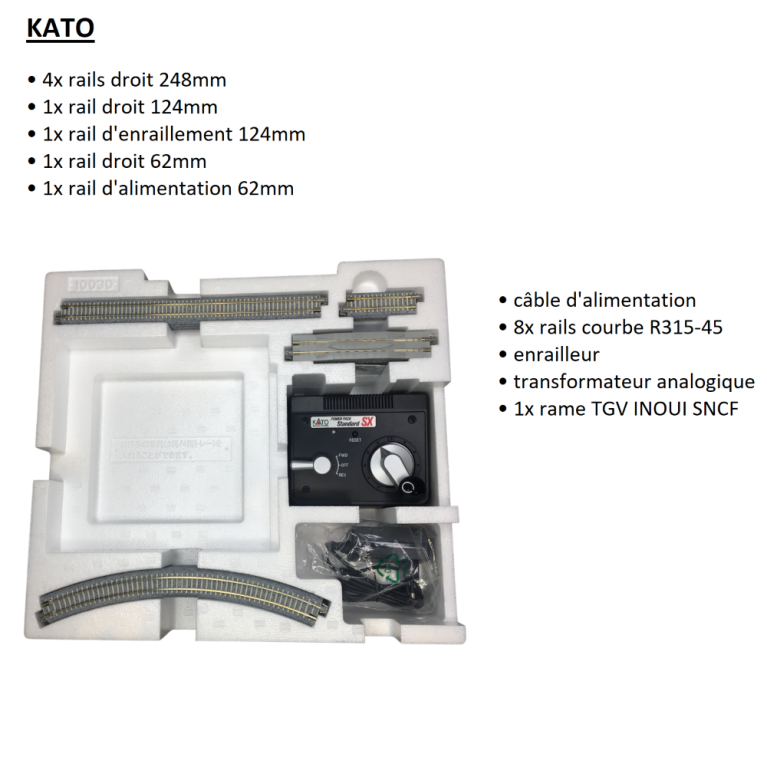 Coffret de départ, OUIGO Espagne, SNCF, Unitrack - KATO 10-012 - N 1/160