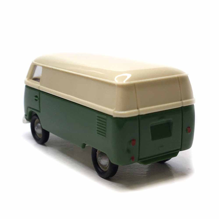 Volkswagen T1a Kasten, beige, vert, 1950 - BREKINA 32077 - HO 1/87