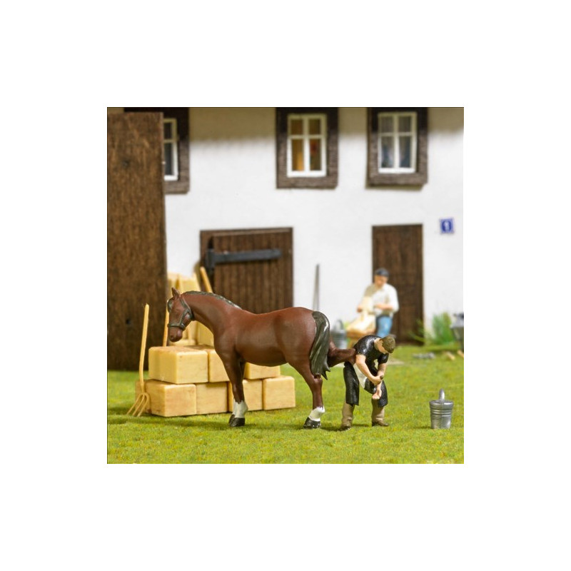 Ensemble d'actions, Maréchal-ferrant - BUSCH 79857 - HO 1/87