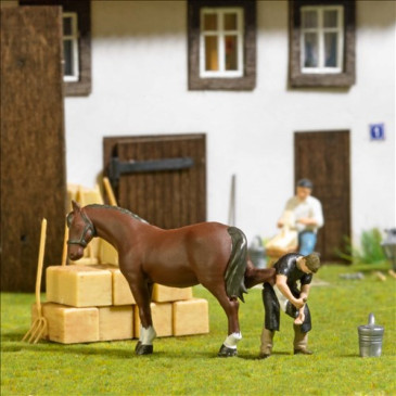 Ensemble d'actions, Maréchal-ferrant - BUSCH 79857 - HO 1/87