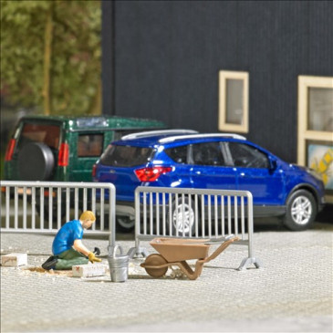 Ensemble d'actions, Pose de pavés - BUSCH 79877 - HO 1/87