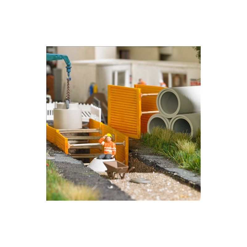 Ensemble d'actions, Professionnel dans la construction de la tige  - BUSCH 79878 - HO 1/87