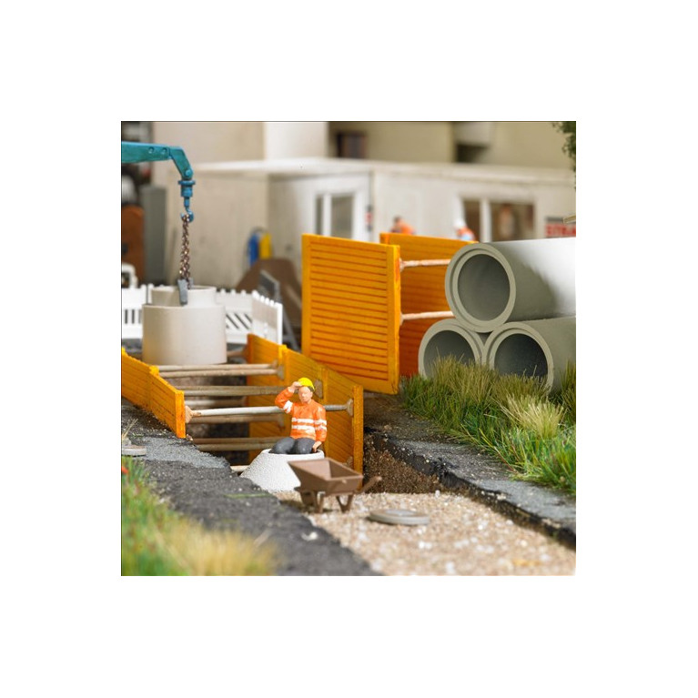 Ensemble d'actions, Professionnel dans la construction de la tige  - BUSCH 79878 - HO 1/87