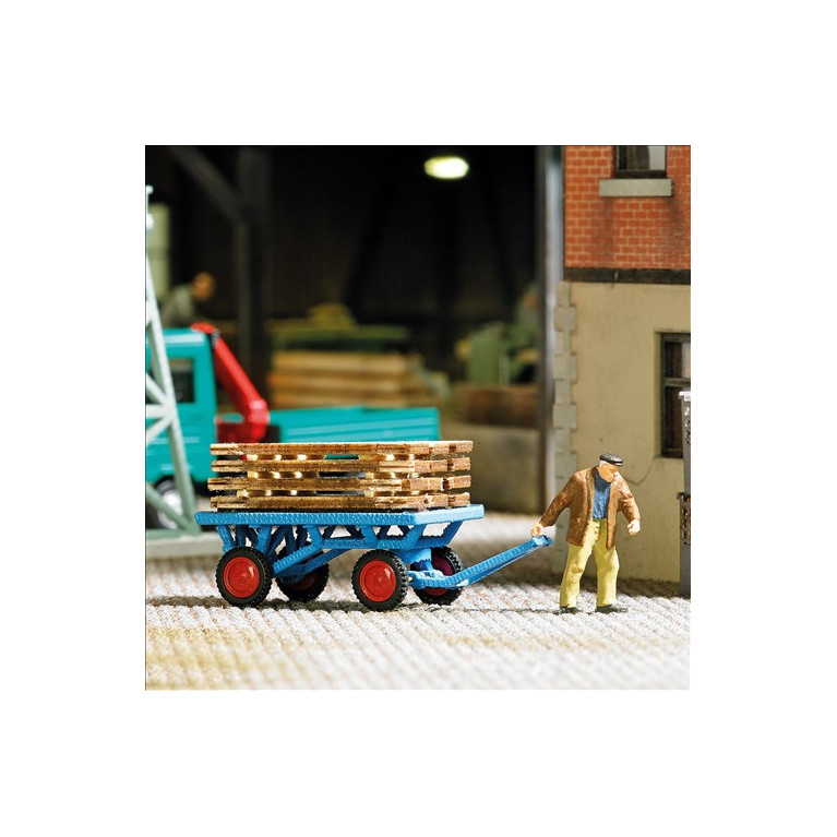 Charrette à bras - BUSCH 1633 - HO 1/87