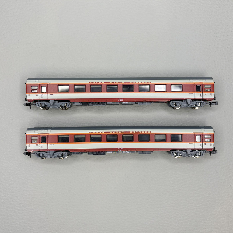 2 voitures "Grand Confort", TEE, 1CL, SNCF - MINITRIX 15691