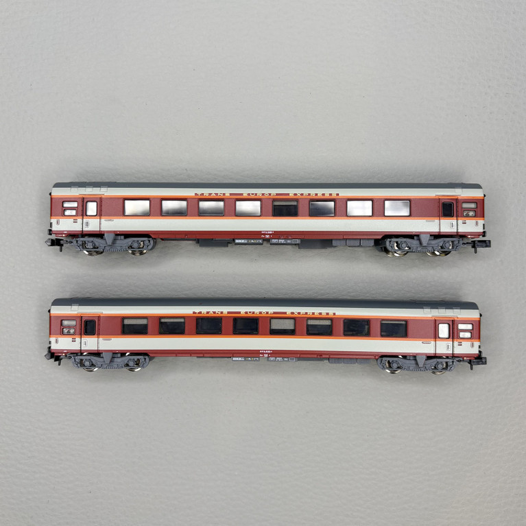 2 voitures "Grand Confort", TEE, 1CL, SNCF - MINITRIX 15691