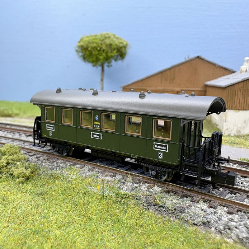 wagon voyageur d'occasion hornby à l'échelle 0 à bogies 2ème