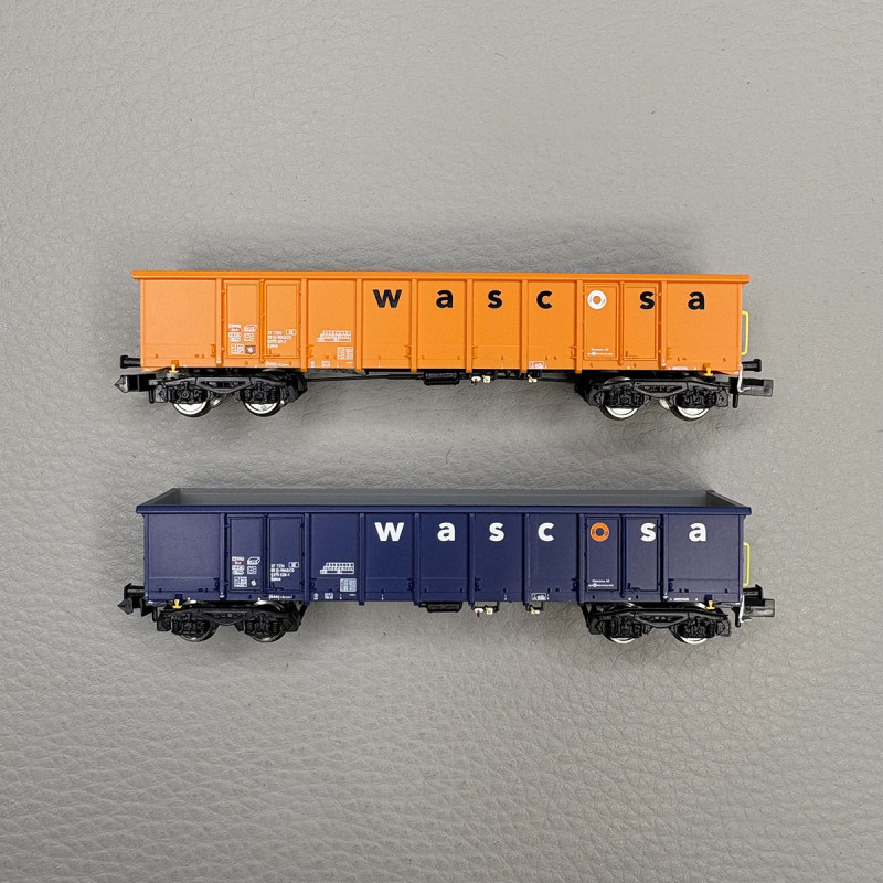 2 wagons tombereaux de type Eanos, Wascosa  - Fleischmann 6660140