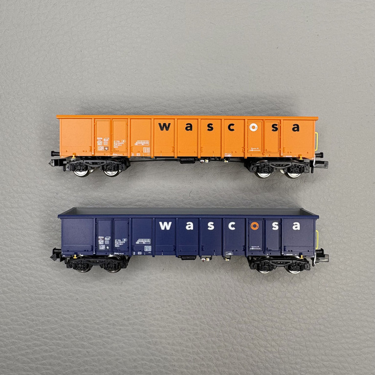 2 wagons tombereaux de type Eanos, Wascosa  - Fleischmann 6660140