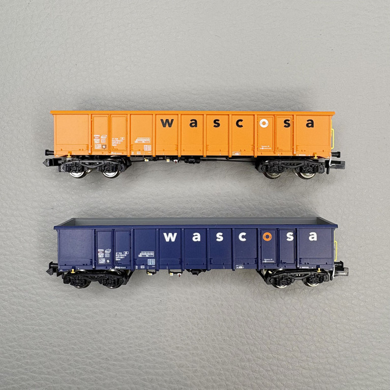 2 wagons tombereaux de type Eanos, Wascosa  - Fleischmann 6660140