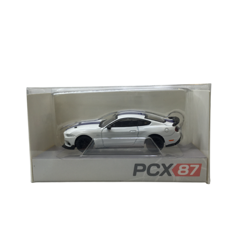 Ford, Mustang VI coupé Mach 1, blanc, bleu foncé, 2020 - PCX 870569 - HO 1/87