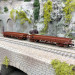 2 wagons plats à ridelles, type TP, à bogies, SNCF, Ep. III et IV - ROCO 6600224 - HO 1/87