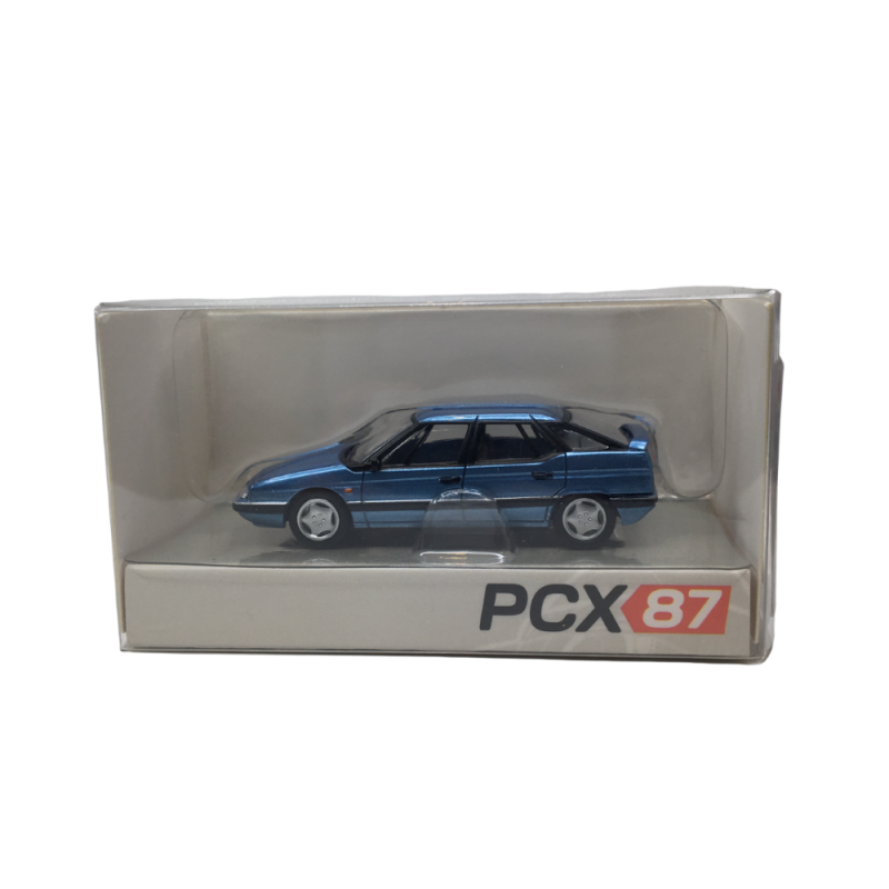 Citroën XM, bleu métal, 1989 - SAI 3035 - HO 1/87