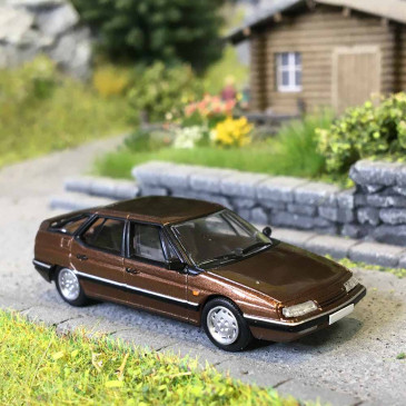 Citroën XM, marron métal, 1989 - SAI 3036 - HO 1/87