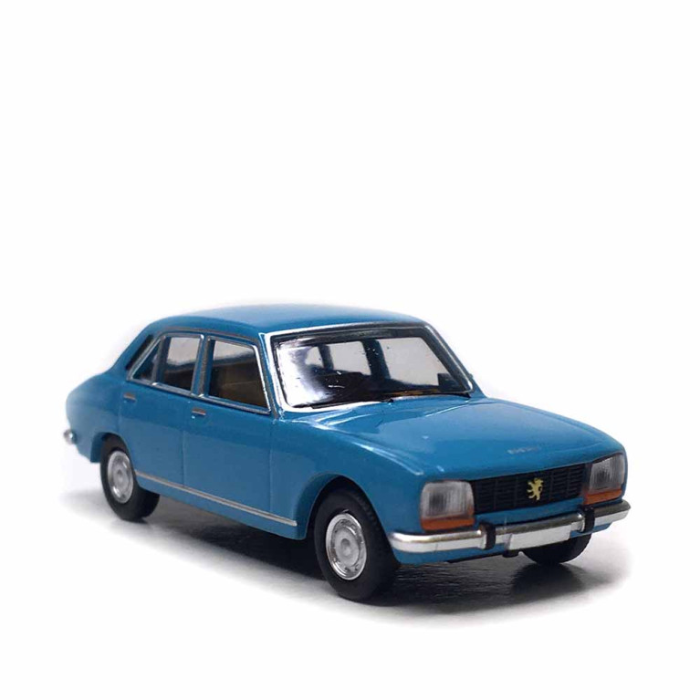 Peugeot 504, limousine, bleu, 1968 - SAI 6605 - HO 1/87