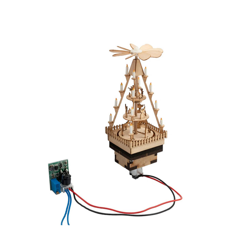 Pyramide du marché de Noël, micro-mouvements - NOCH 66413 - HO 1/87