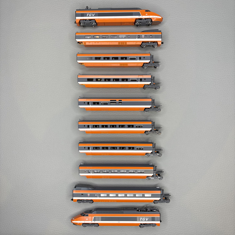 TGV PSE  "Sud Est", rame N°08, 10 éléments, SNCF  - KATO 10-2134