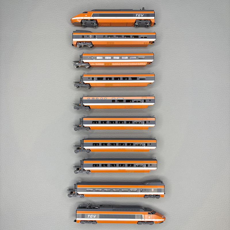 TGV PSE  "Sud Est", rame N°08, 10 éléments, SNCF  - KATO 10-2134