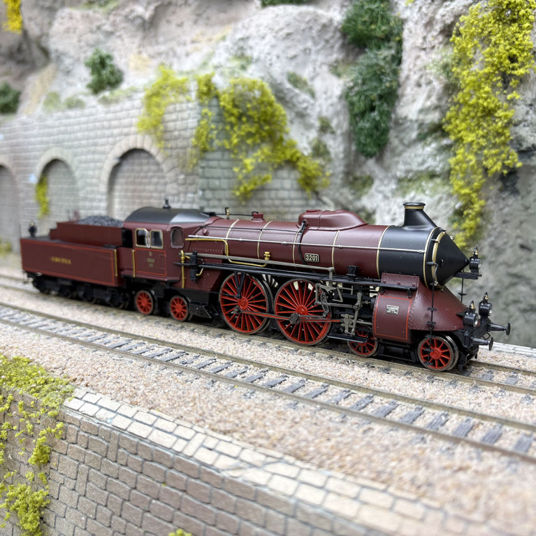 Locomotive à vapeur S2/6, N°3201, K.Bay.Sts.B., Ep. I - BRAWA 70136 - HO 1/87