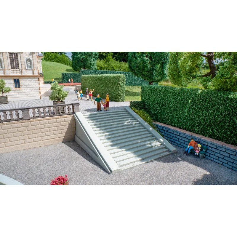 Escalier extérieur droit - NOCH 58316 - HO 1/87