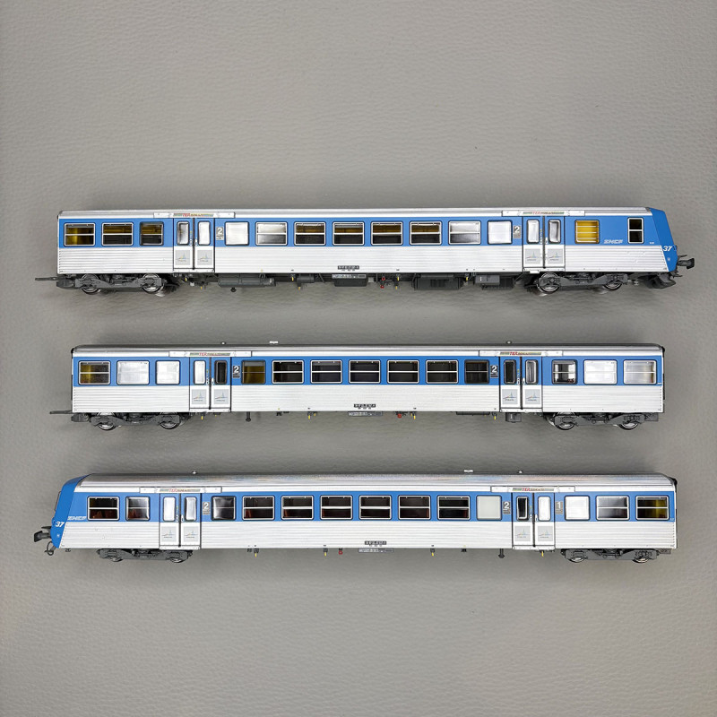 EPM E41.49.15 - Rame réversible RRR, BDx+Bz+AB, TER Rhône Alpes N°37, logo Nouille, SNCF