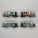 4 voitures voyageurs, type caisse en bois, kkStB - ROCO 6200190
