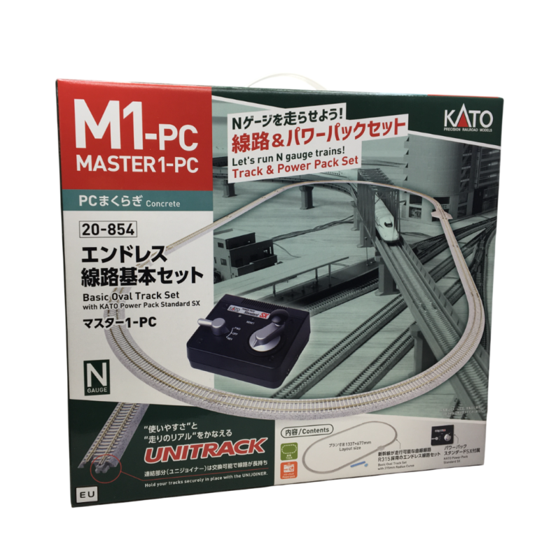 Master 1-PC, Set M1-PC, piste ovale, avec Kato power pack SX, Unitrack - KATO 20-854 - N 1/160