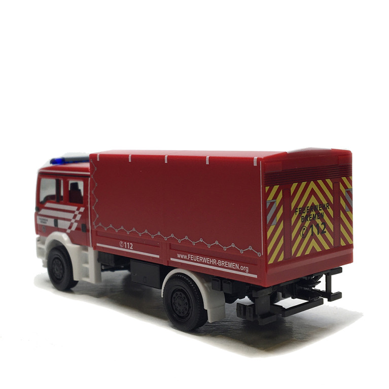 MAN TGA M, véhicule de décontamination, service d'incendie de Brême - HERPA 098847- HO 1/87