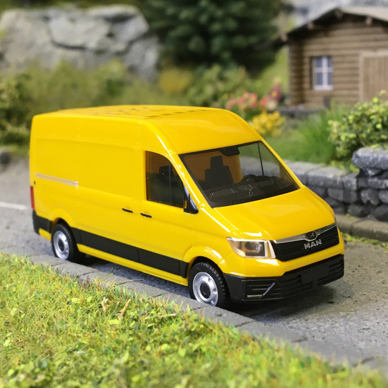 MAN eTGE, jaune - HERPA 098908 - HO 1/87