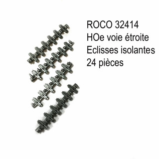 24 éclisses isolantes  -HOe-1/87-ROCO 32414