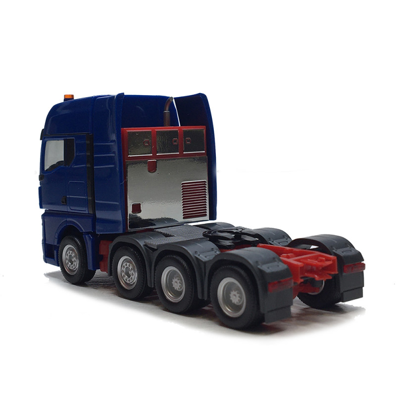 MAN TGX GX, tracteur routier, 4 essieux, bleu - HERPA 316965-003 - HO 1/87