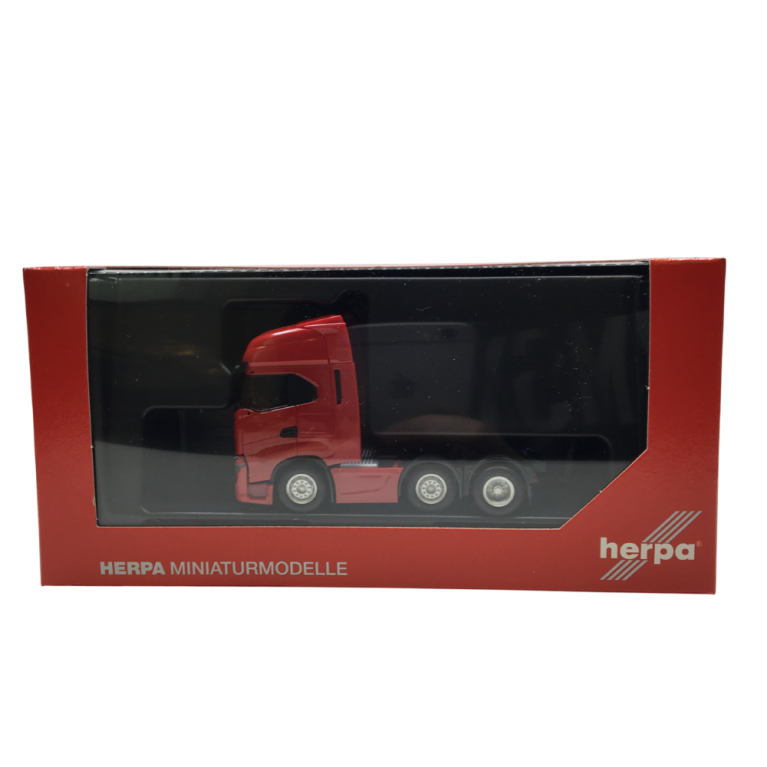 Tracteur routier, Iveco, S-way MY24, 3 essieux, rouge - HERPA 320313 - HO 1/87