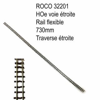 Rail flexible 730mm -HOe-1/87-ROCO 32201