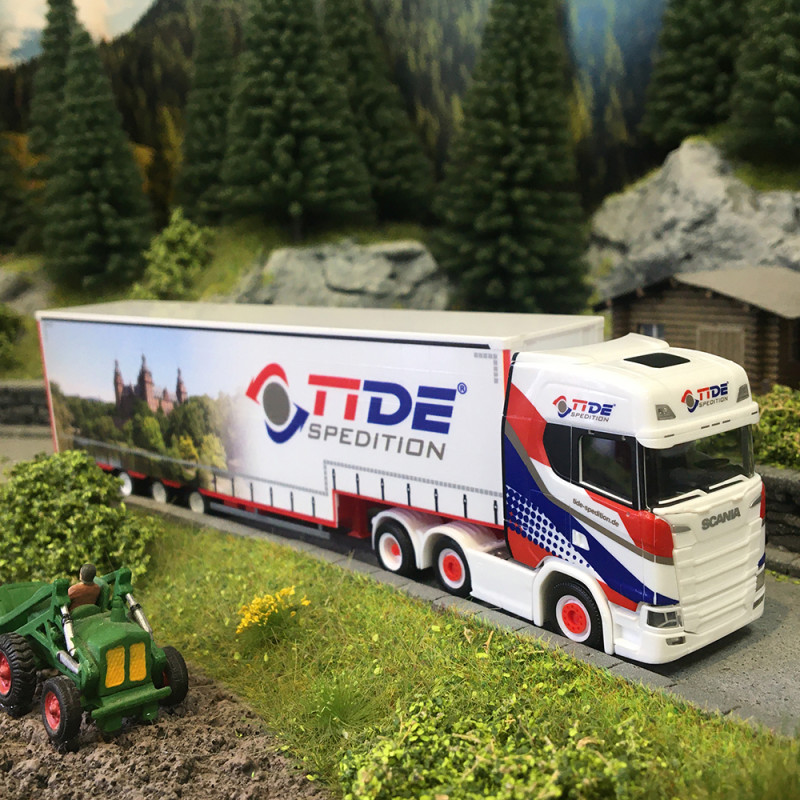 Scania CS20 HD, semi-remorque, TiDe Spedition - HERPA 319645 - HO 1/87