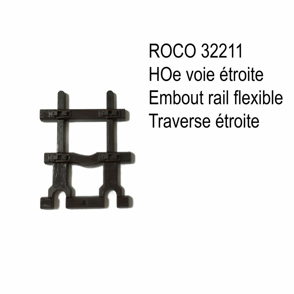 ROCO LOT 4 EMBOUTS POUR RAIL FLEXIBLE REF ECHELLE H0e 1/87 VOIE ETROITE 32211