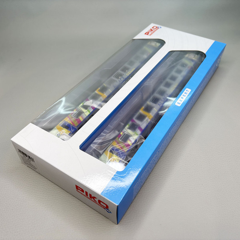 PIKO 97143 - 2 voitures voyageurs, A10tu + B11tu (1 + 2CL), TER Alsace, logo carmillon, SNCF
