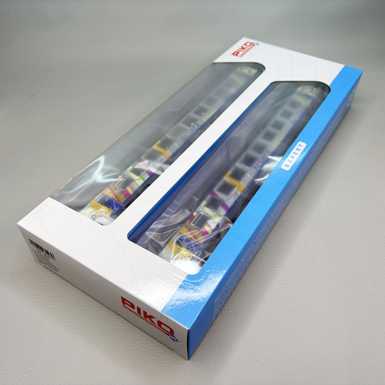 PIKO 97143 - 2 voitures voyageurs, A10tu + B11tu (1 + 2CL), TER Alsace, logo carmillon, SNCF