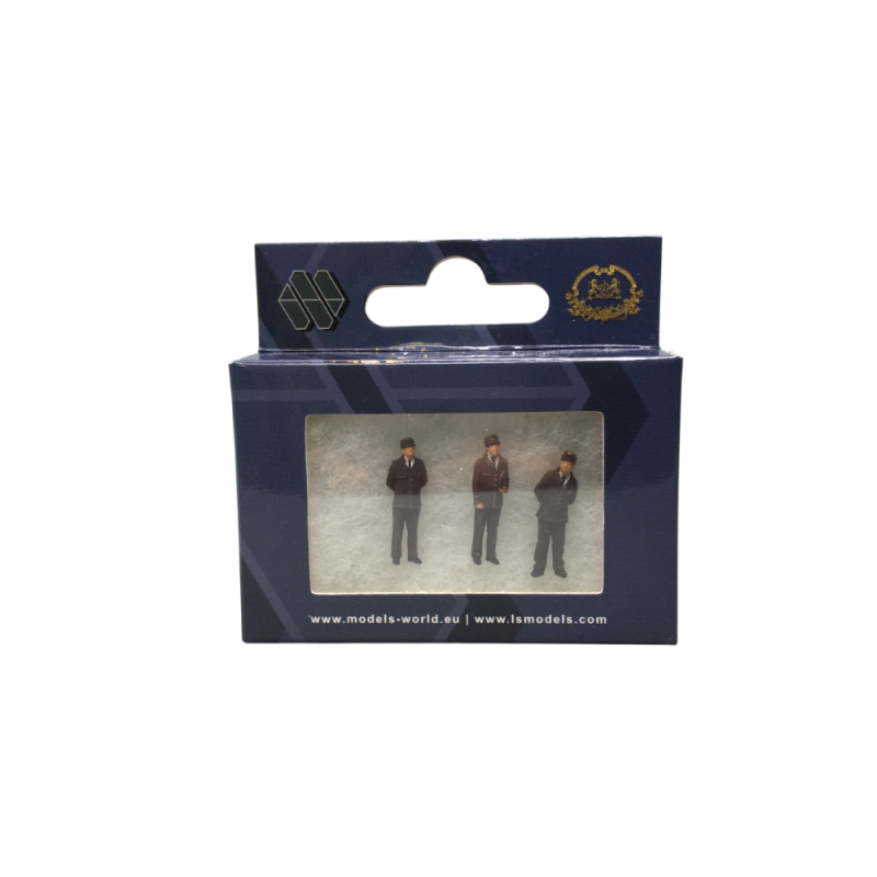 3 agents de bord de la CIWL/SNCF, époque IV - LSMODELS 89652 - HO 1/87
