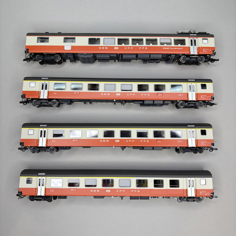 Lsmodels MW2108-1 - 8 voitures "Train Interville", Swiss Express, (St. Gall - Genève), SBB CFF FFS