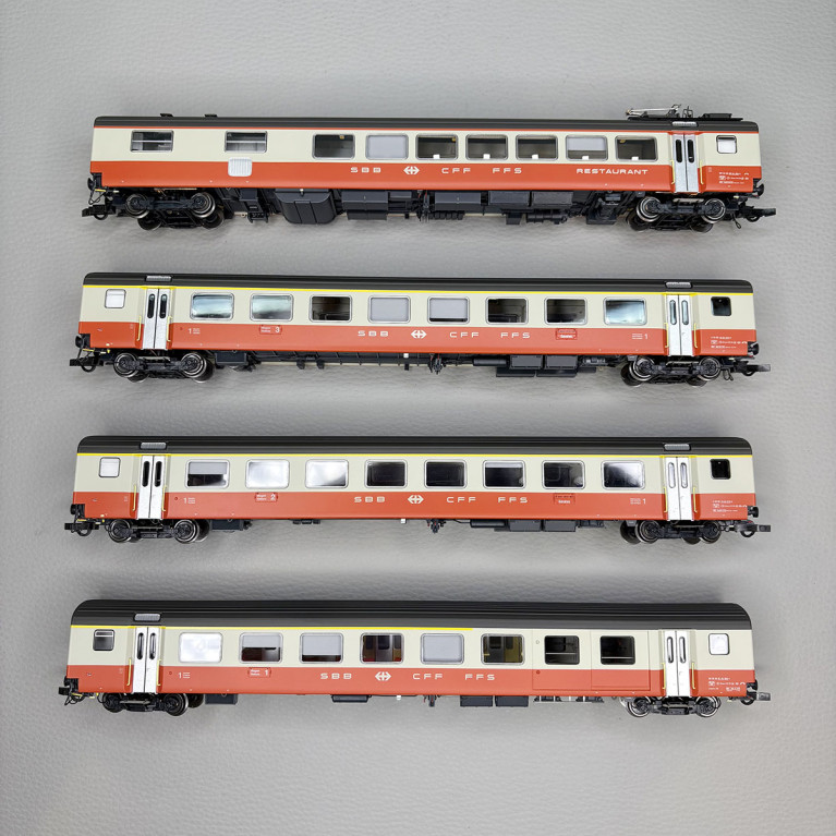 Lsmodels MW2108-1 - 8 voitures "Train Interville", Swiss Express, (St. Gall - Genève), SBB CFF FFS