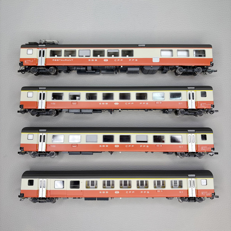 Lsmodels MW2108-1 - 8 voitures "Train Interville", Swiss Express, (St. Gall - Genève), SBB CFF FFS