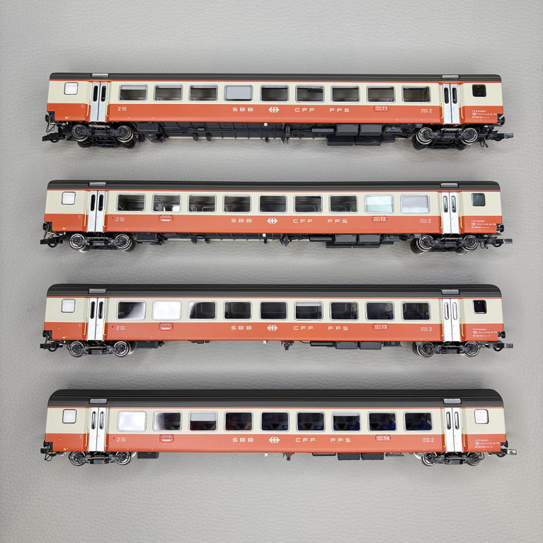 Lsmodels MW2108-1 - 8 voitures "Train Interville", Swiss Express, (St. Gall - Genève), SBB CFF FFS