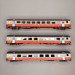 Lsmodels MW2108-3 - 3 voitures "Train Interville", Swiss Express, (St. Gall - Genève), SBB CFF FFS