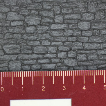 Plaque de modélisme, pierre de taille, gris colorée - Faller 180743 - HO 1/87