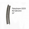 Rail courbe R2  228.2mm 24 degrés-N-1/160-FLEISCHMANN 22233